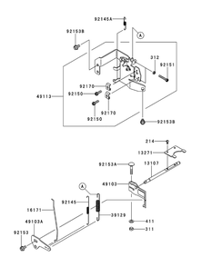 Kawasaki Fr730v-As05 Control Equipment Diagram and Parts List for Z-FORCELZ54 (17BIDAGC-17BIDAGC010)(2015) Cub Cadet Lawn Tractor